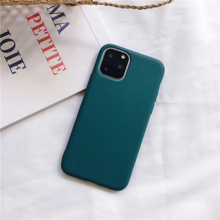 Matte Soft Tpu Silicone Shockproof Phone Coque Cover Pro Max For Iphone