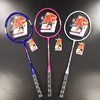 Wholesale cheap white composite cheap badminton racket with stock