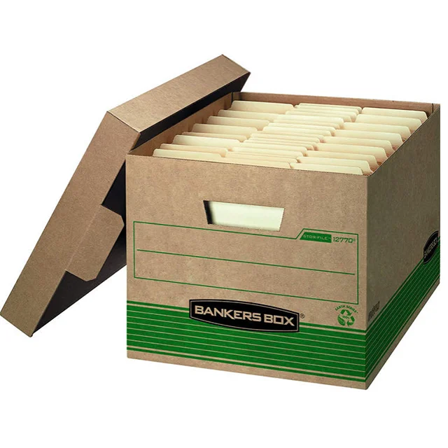 Strength Corrugated Foldable Paper Archive Bankers Boxes Buy