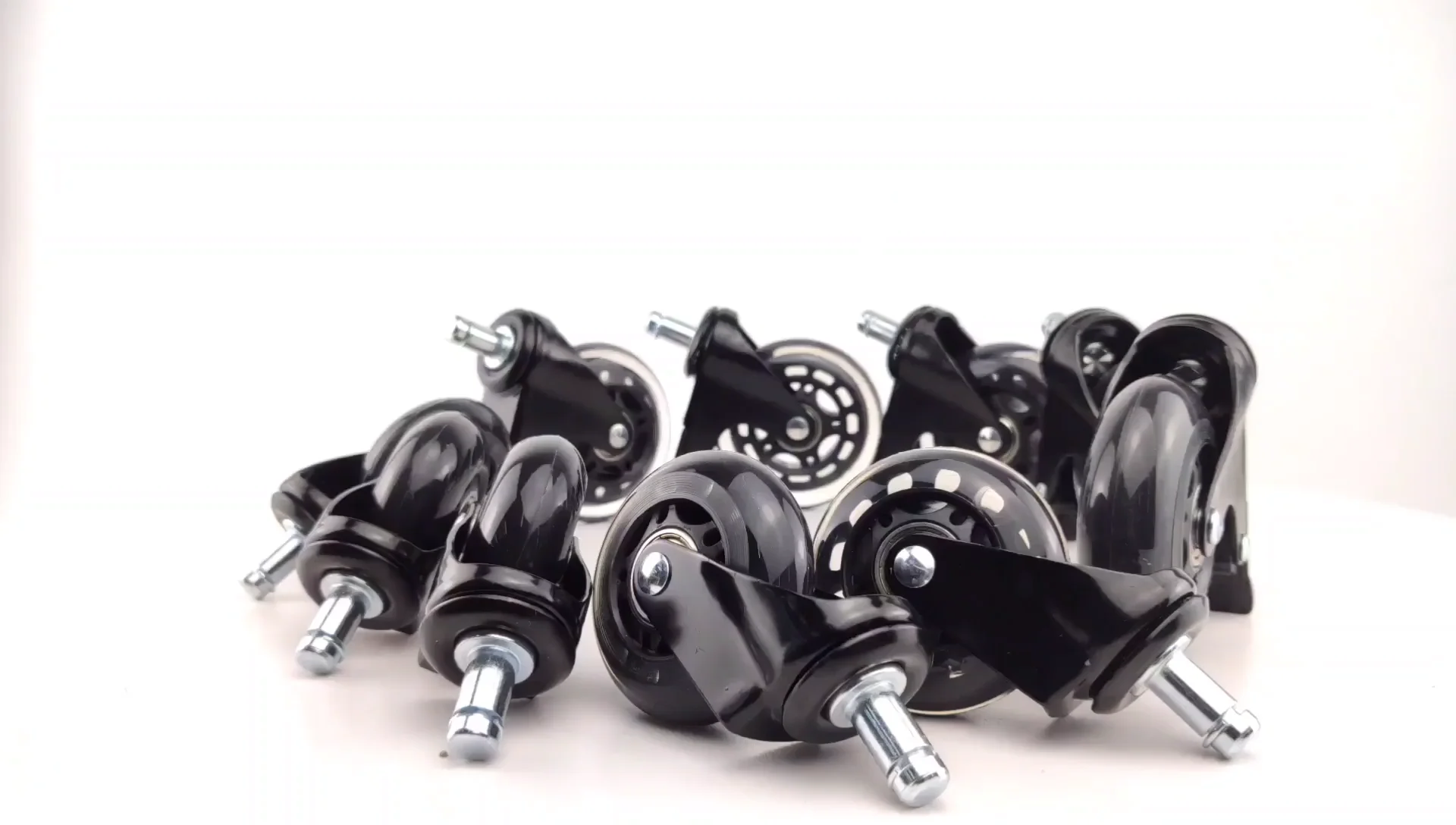 China Wheel 3 Inch Polyurethane Wheels Transparent Caster Rubber