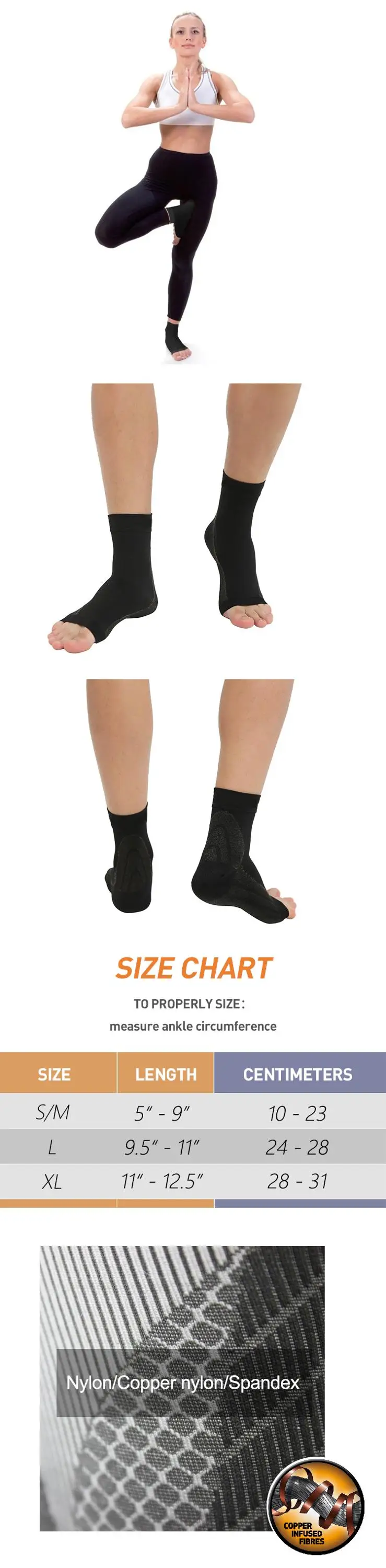 hot selling Plantar fasciitis popular unisex compression foot ankle sleeve sock