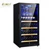 H80S Wholesale 50 Bottles Compressor Electrical Steel Wine Bottle Chiller with Wine Glass Rack
