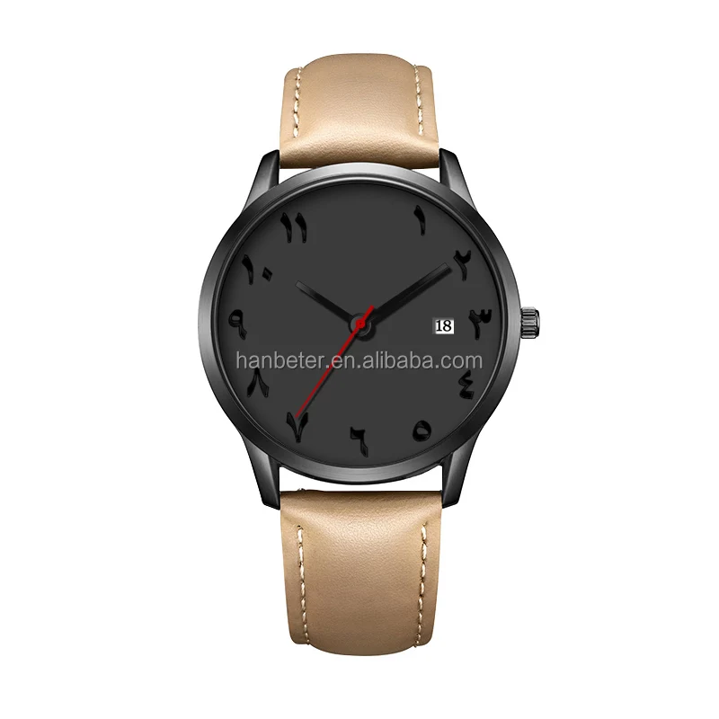 Arabic Relojes De Mujer Fashion Quartz Custom Dial No Brand Watches Men Wrist Watches Top Own Brand Luxury Business Mens Wrist