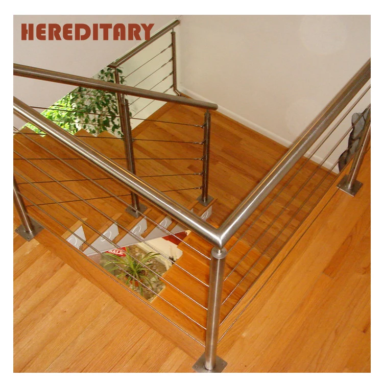 Stainless Steel Cable Railing Balustrade / Tension Wire Rope Fittings