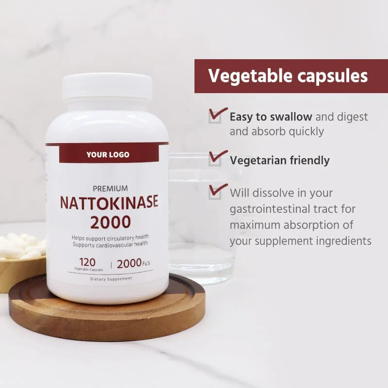 Premium Nattokinase 2000 Fu's 120 Vegetable Capsules, Helps Support Circulatory Health. Non-GMO. manufacture