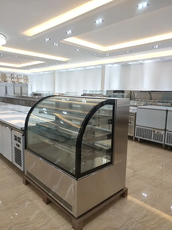 Foshan refrigeration equipment commercial stainless steel cake refrigerator showcase fridge cake bakery display case  BN-CU12