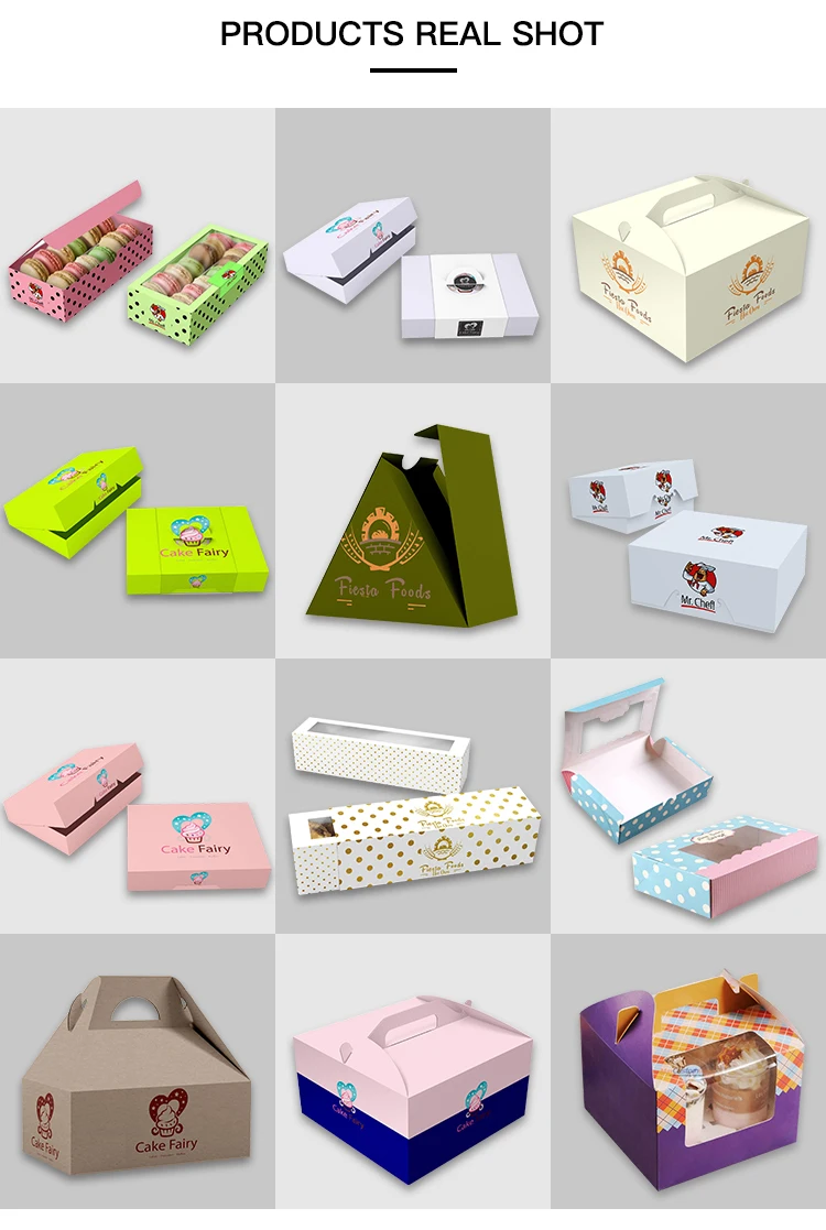 Custom Cake Boxes with Handle | Silver Edge Packaging
