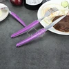 Restaurant necessary 18/10 stainless steel flatware set with plastic handle