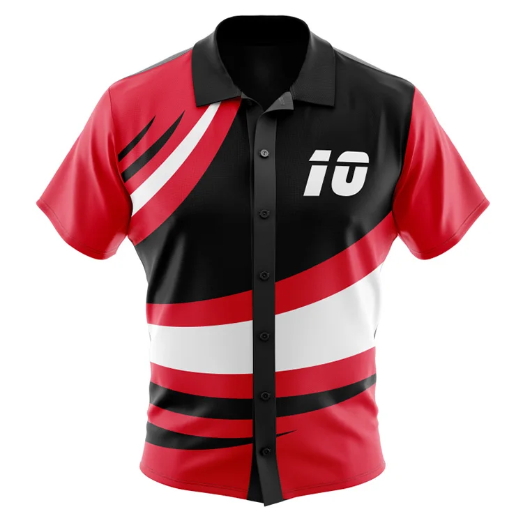 Latest Fire Pattern Polo Shirt Design Short Sleeve Custom Sublimation ...