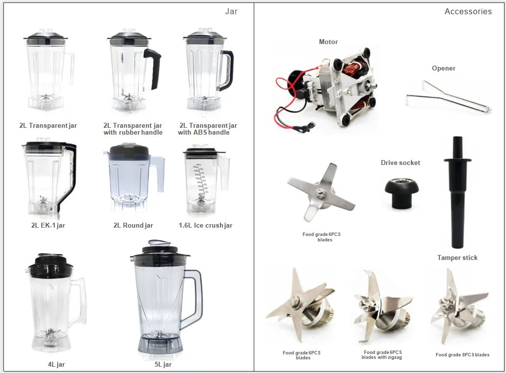 Blender Carbon Brush Assembly Blender Spare Parts Chinese High Quality