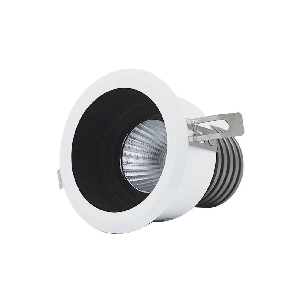New production white aluminum LED 8w spotlight round cool warm light downlight