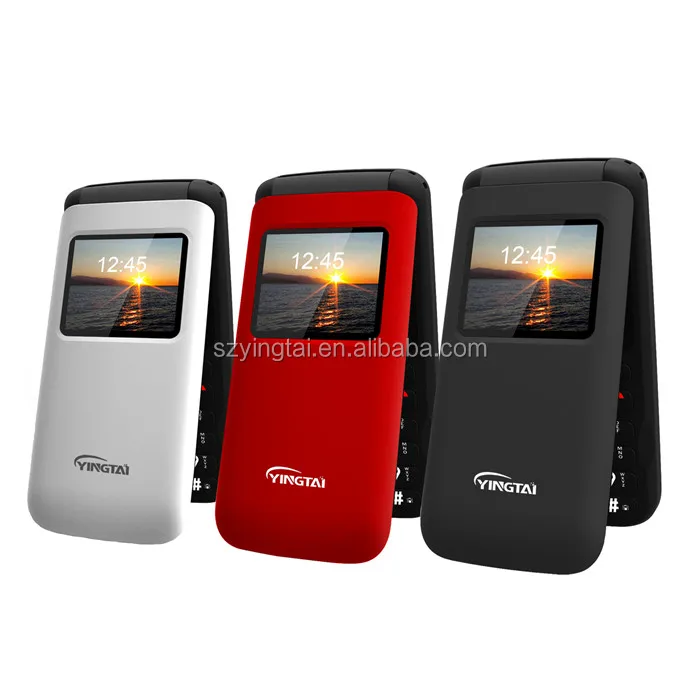 Cheap Unlocked Cell Phone 1.77 Inch Display Flip Senior Gsm Simple