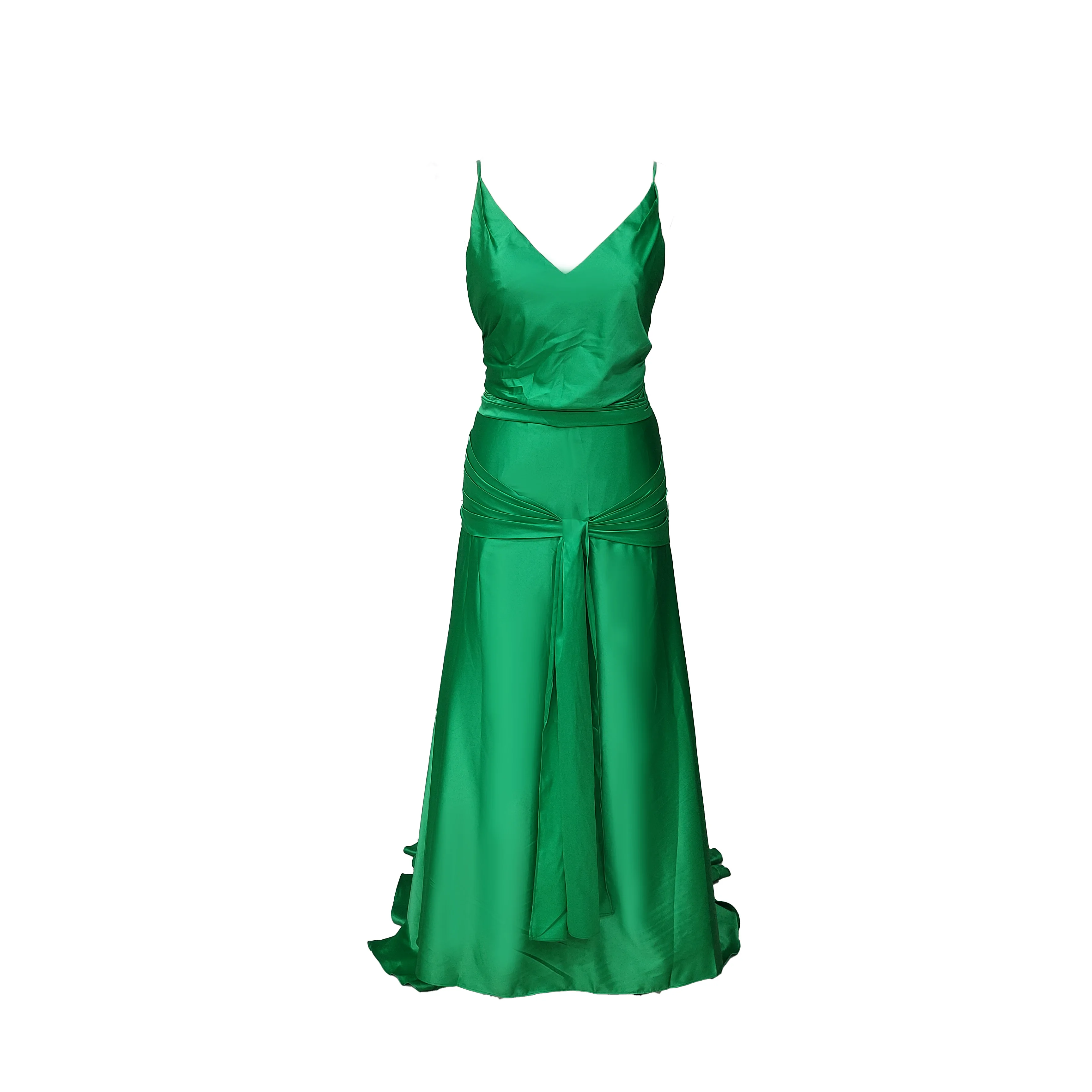 orange and white dress Sleeveless stripes with base mid-length – Sofiq a white dress on Silk Satin Colors:Olive Green extra_40_small Shoulder Width 16.1