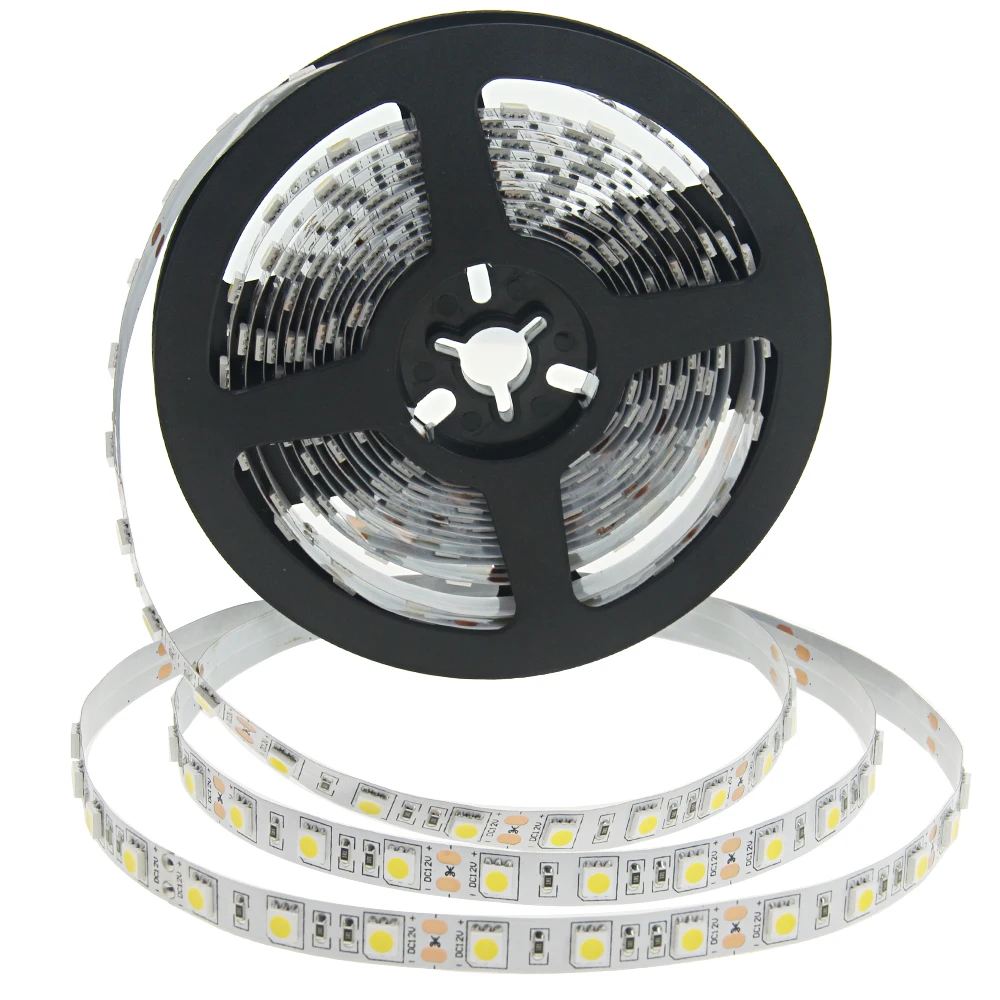SMD 5050 LED Rope Light DC12V IP20 Not Waterproof Double Layer Flexible PCB LED Strip Light