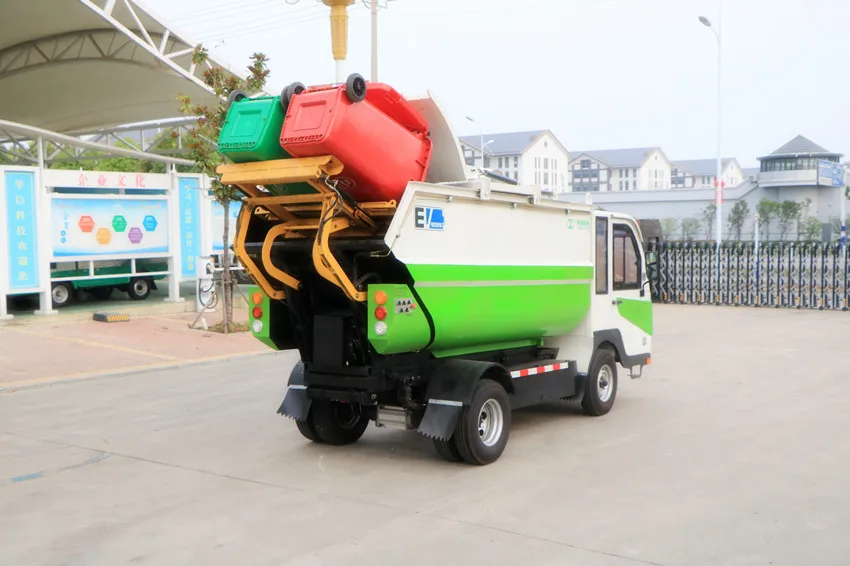 New Brand Compactor Electric Garbage Truck Mini Selfloading Bin Lifter