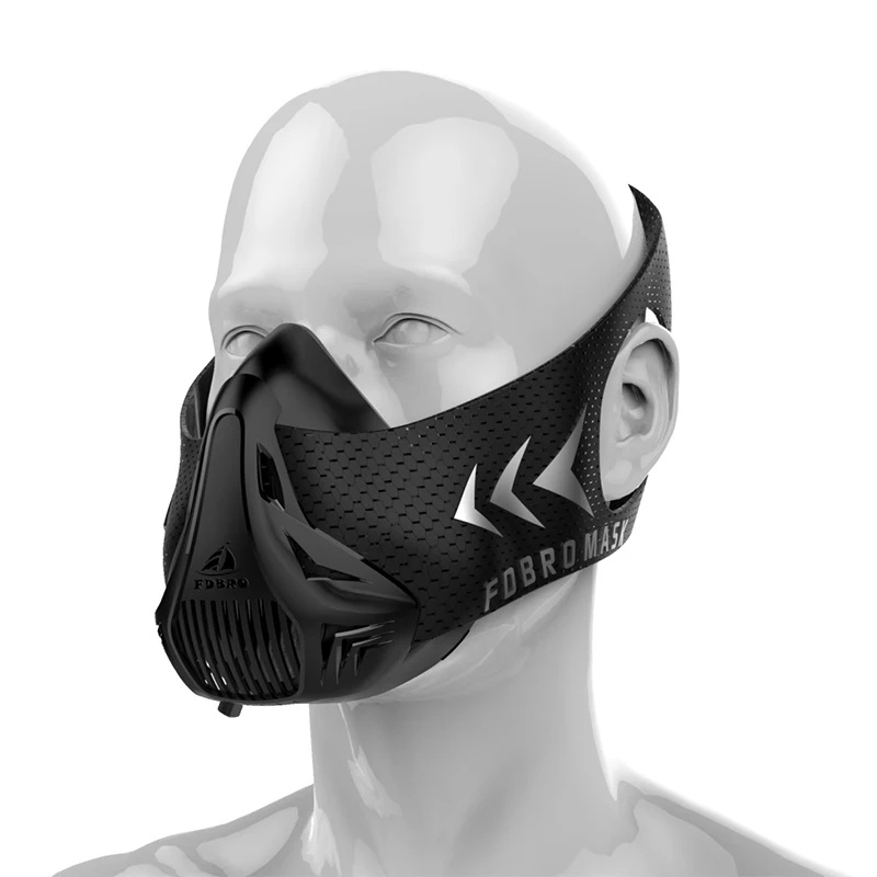 FDBRO sport mask sports training face mask oxygen control training with ...