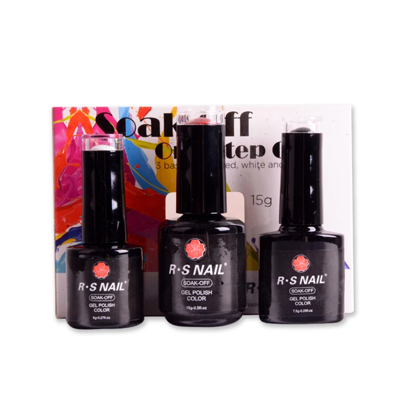 Nail Kit Gel Polish Kit One Step Gel Kit Uv Gel Uv And Led Free 3 Colors 250 Colors With Remover