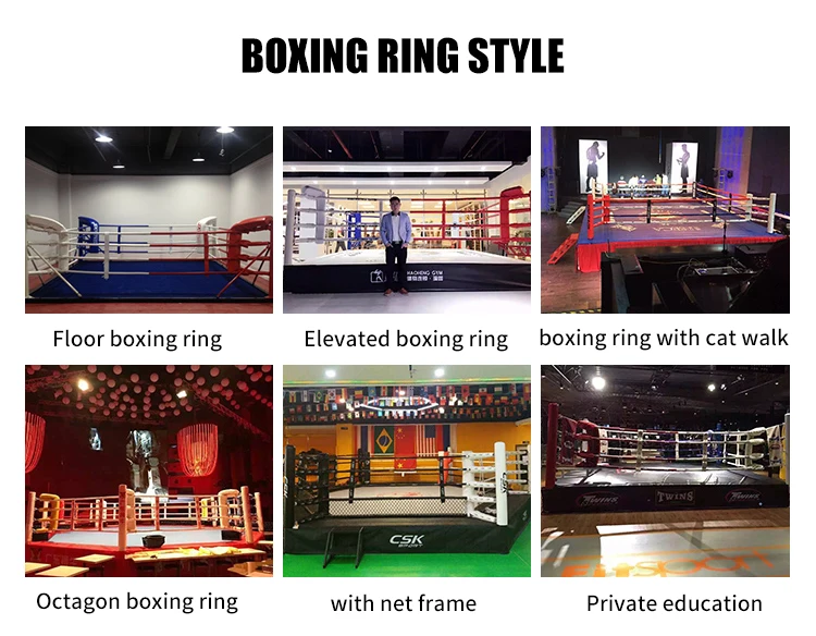 customized size floor boxing ring wrestling ring de boxeo