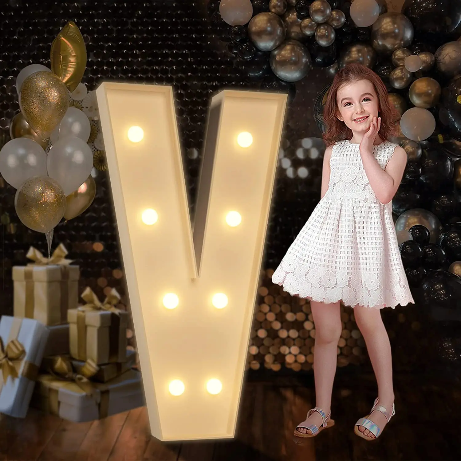 product led 100cm large love letter kt board string style light props for birthday wedding banquet  christmas decorations-7