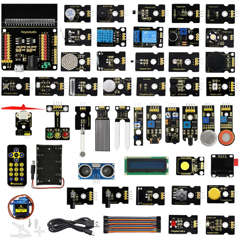 Keyestudio  45 in 1 Sensor Starter Kit For BBC Micro:bit learning projects Without Micro:bit mainboard