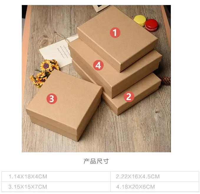 Venta al por mayor cajas de papel kraft con tapa-Compre online los