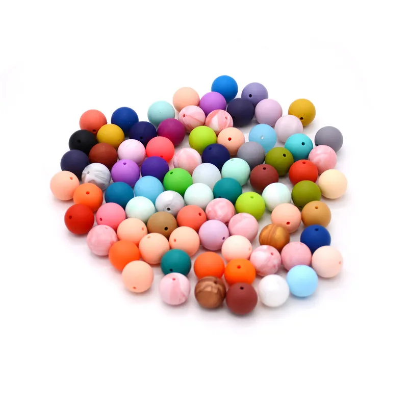 

baby teething beads,100 Pieces, 90 colors or custom color