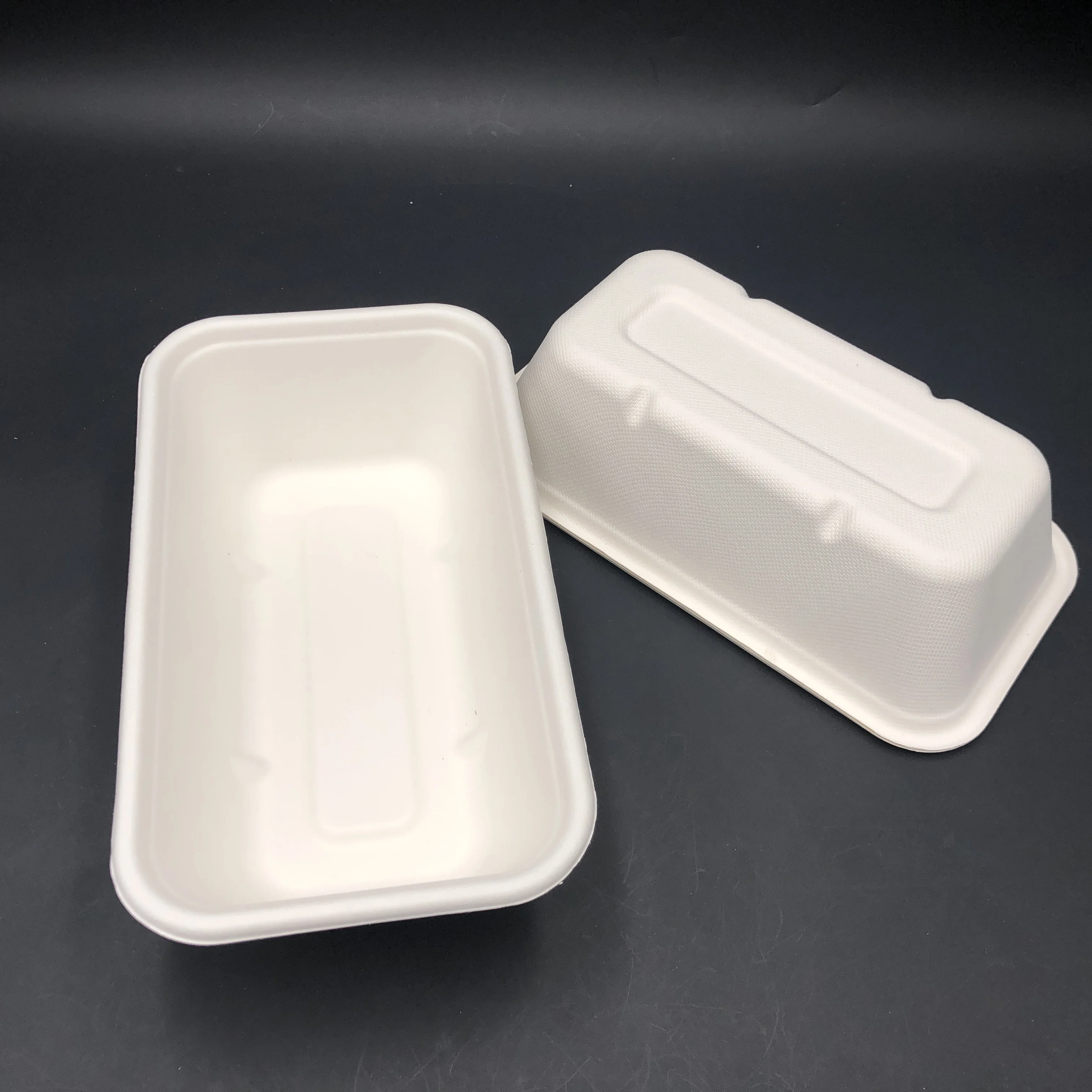 High quality 1000ml biodegradalbe bagasse paper pulp tray Eco ...