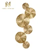 Wholesales modern style indoor decor warm light American lotus leaf copper wall light