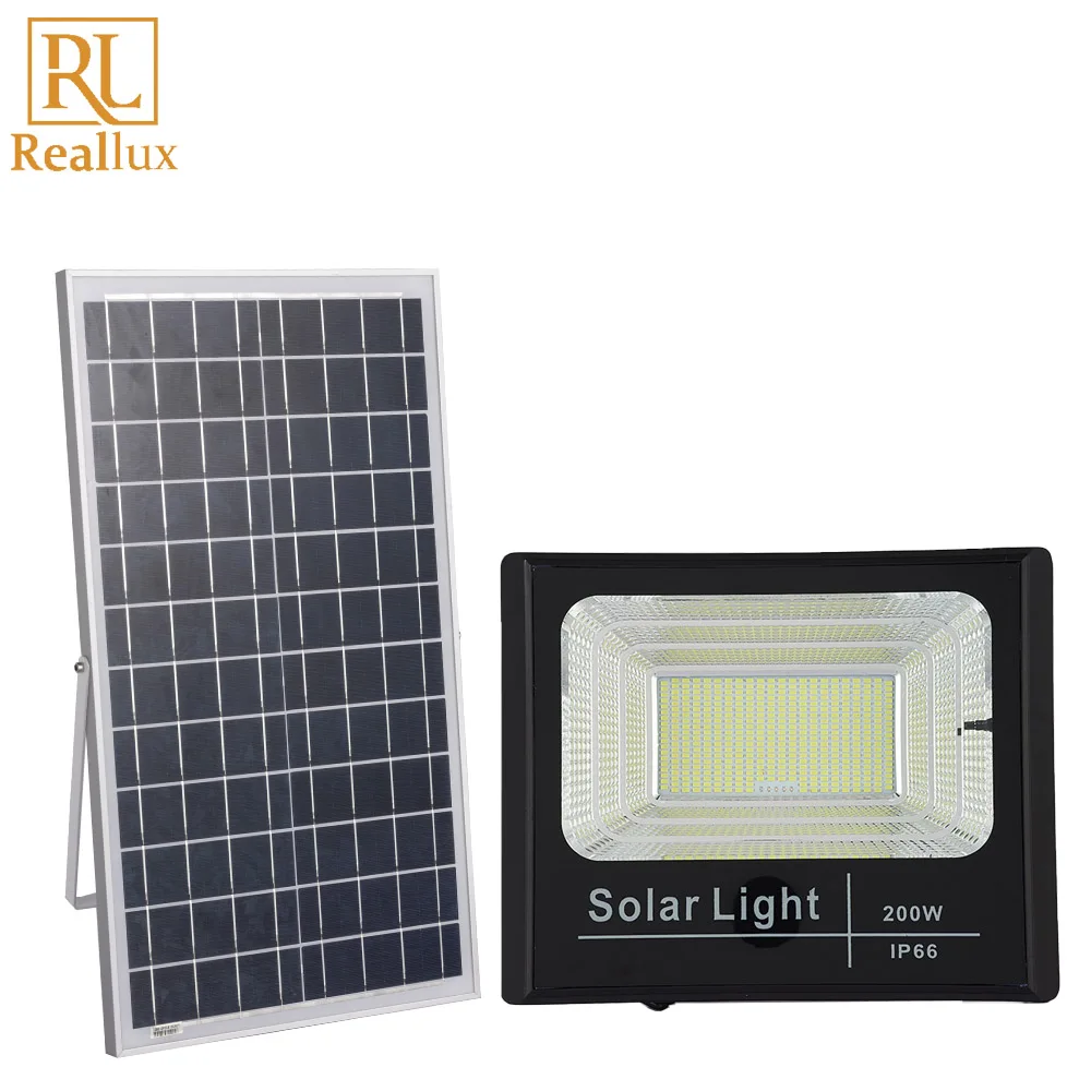 
Waterproof Ip66 aluminum alloy 25W 40w 60w 100w 200w flood solar led light garden outdoor 