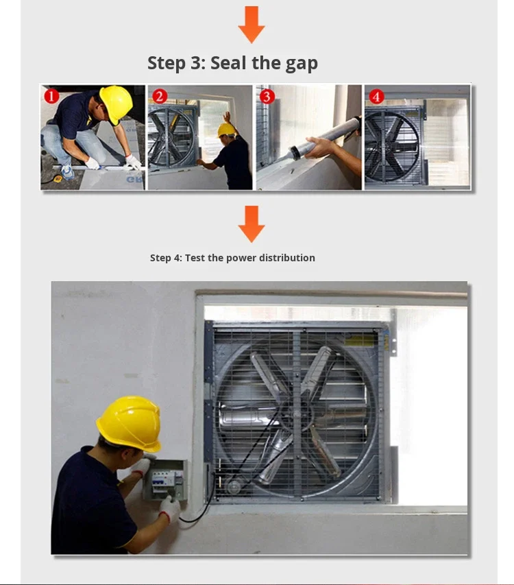 Power Louvered Exhaust Fan, 380/220V, Stainless - detail 34