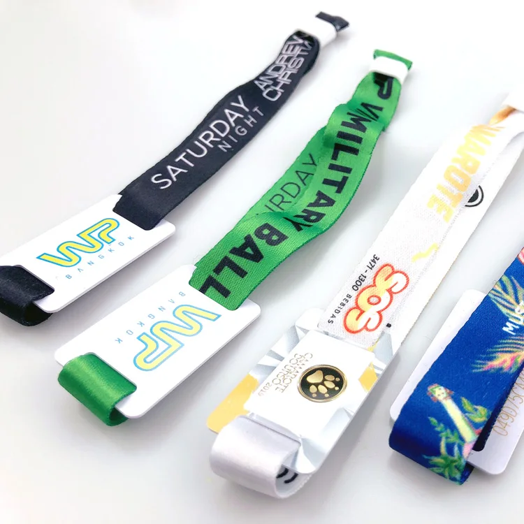 13.56Mhz low cost nfc woven wristband with high quality