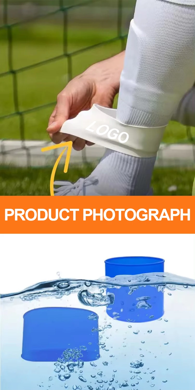 3 Sizes Soccer Shin Guards Leg Support Strap Out Of Silicone Anti Slip