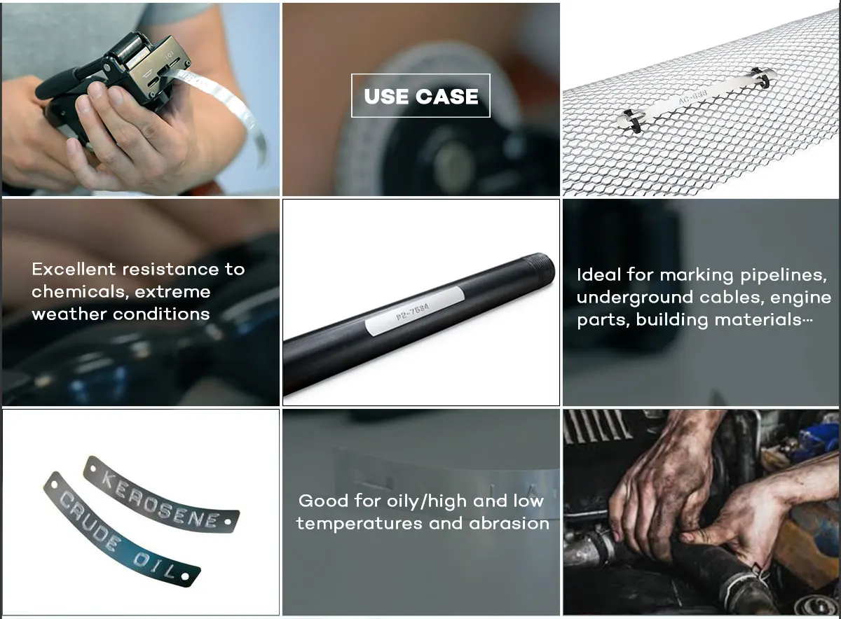 Dymo Ind Embossing Adhesive Aluminum Tag 35800 12mm X 3.65m Compatible