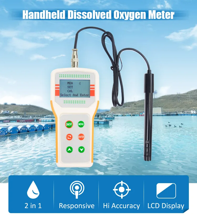 Portable Dissolved Oxygen meter, handheld DO meter