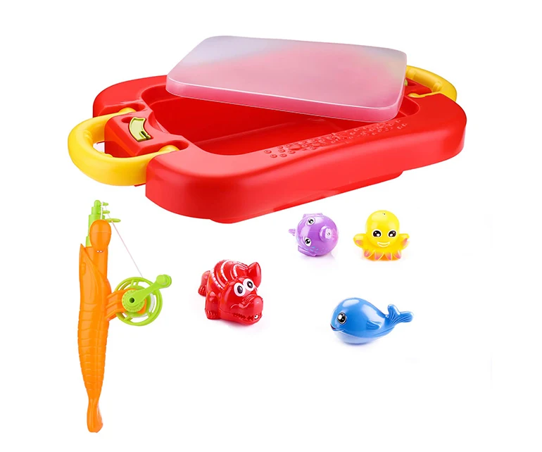 Intelligent outdoor sand table set plastic fishing game toy for kids.jpg