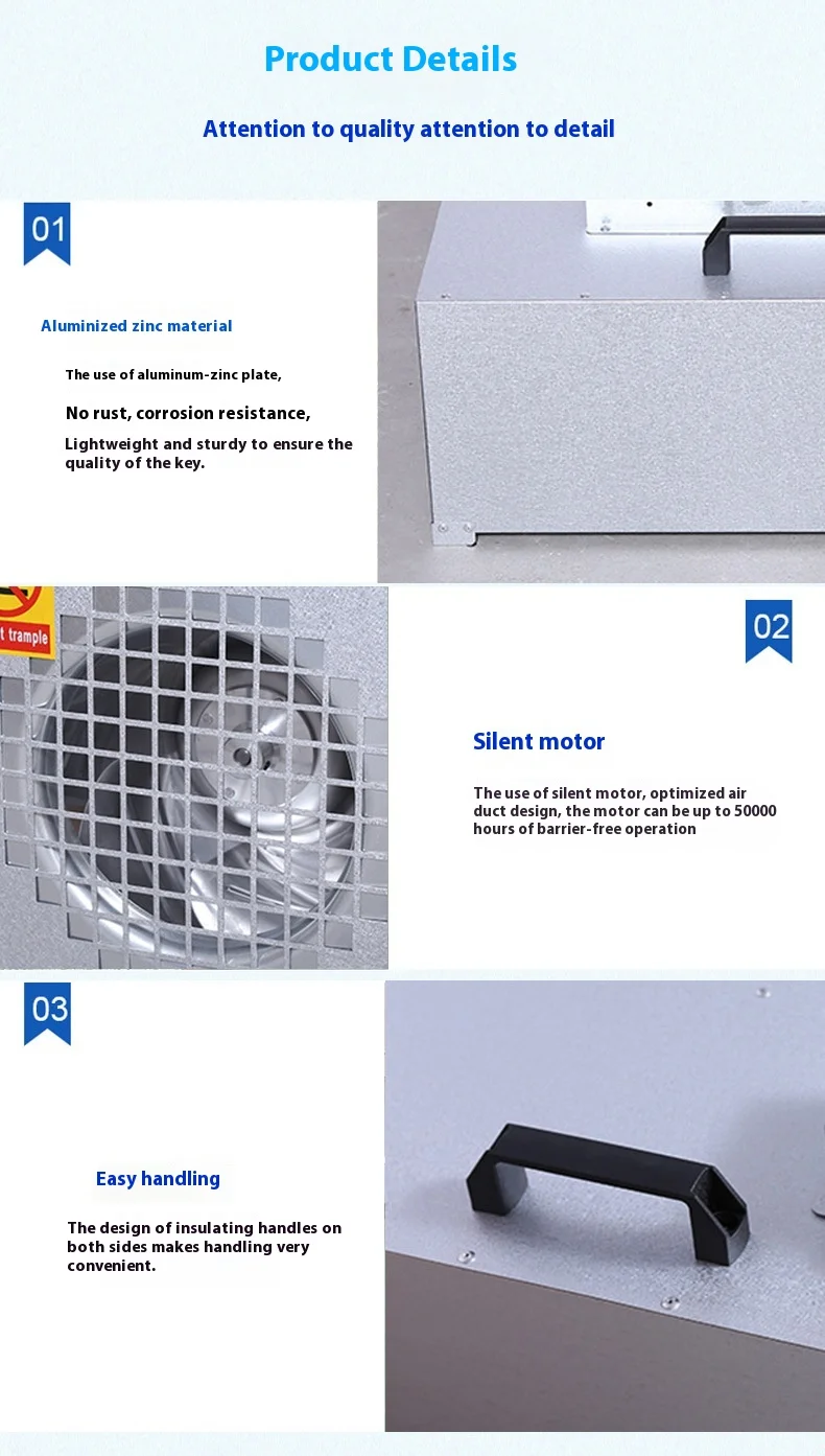 Laminar Flow Hood Fan, HVAC, H13, HEPA - detail 8