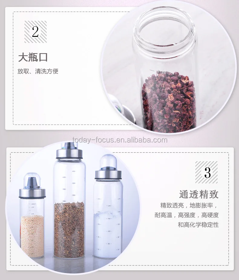 Kitchen Gadget 2024 Push Type Glass Storage Jar 170ml 300ml 500ml Buy   H0ef2c1bc95f8452996867287671f7cb79 