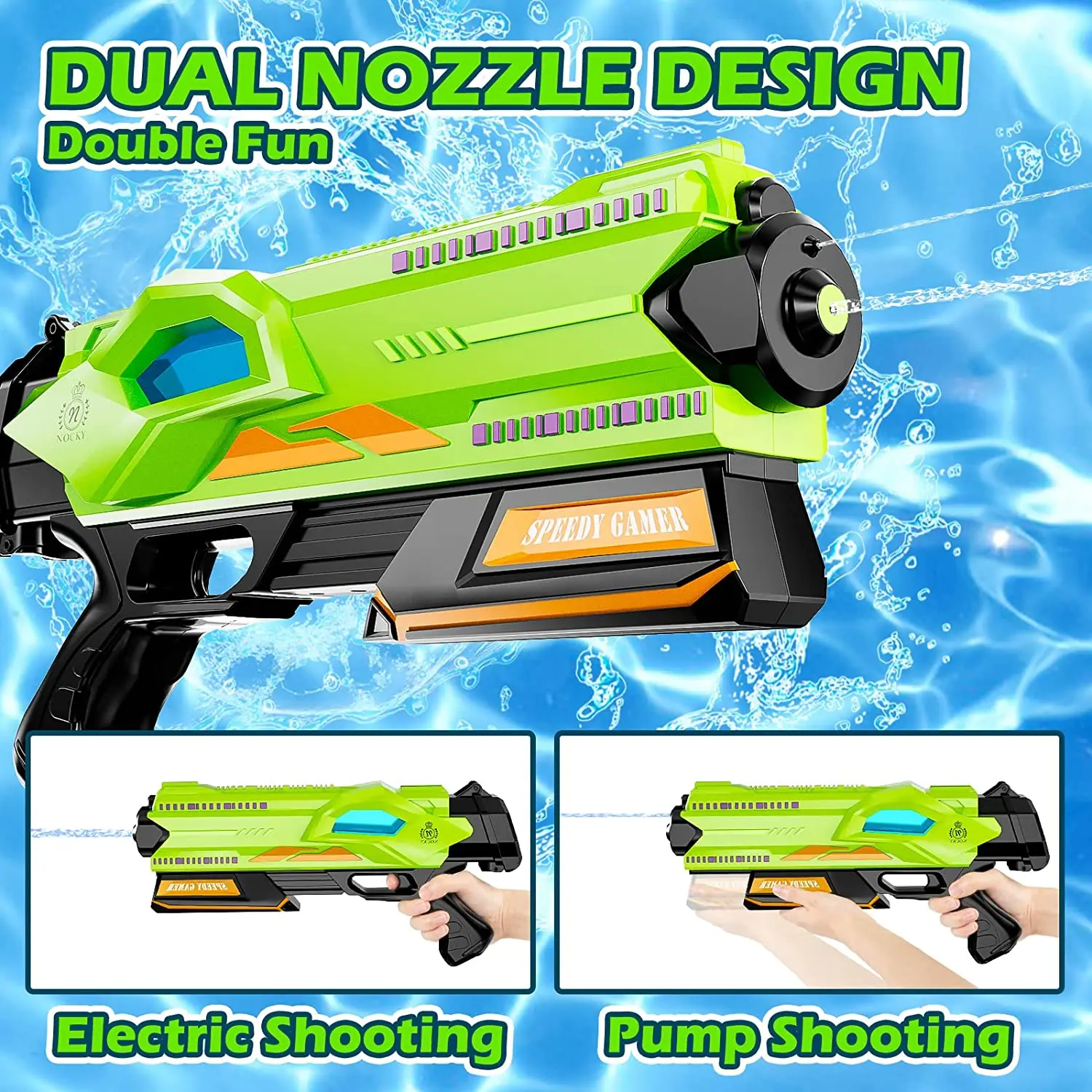High Pressure Automatic Summer Water Gun Electric Induction Water
