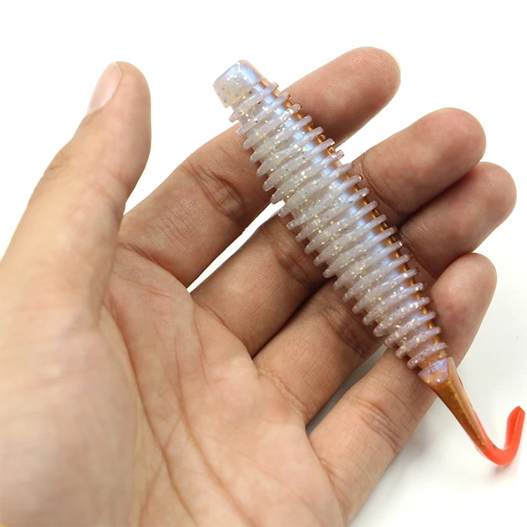 Selco Vivid Natural Fish Shape Fork Tail Wrapped Lead Fish Lure Soft