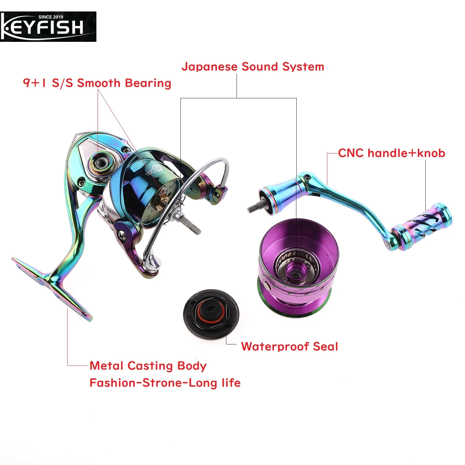 Top Sales Japanese Quality Guaranteed 3 Years Fishing Reels Spinning