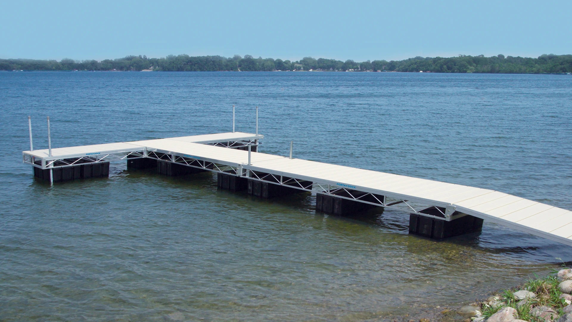 Easily Installed Aluminum Pontoon Boat Dry Docks Prefabricated Fishing ...