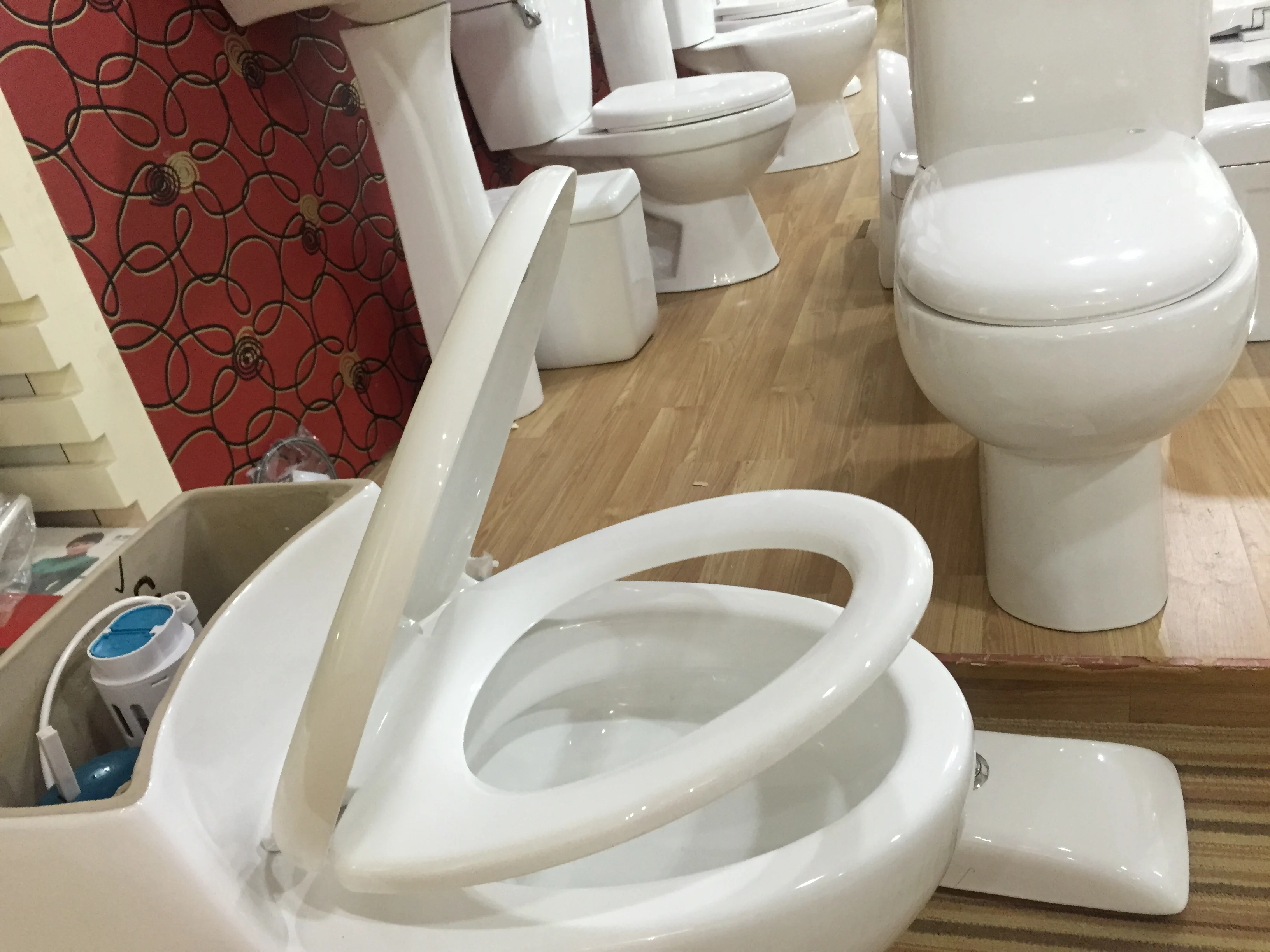 Full Set Wash Basin And Toilet For Bathroom/siphonic Wc Toilet Set