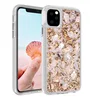 For iPhone 11 Case Premium Luxury Real Pressed Flower Glitter Transparent Clear Protective Back Cover Case For iPhone 11 Pro Max