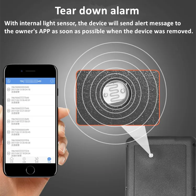 Free App Platform Waterproof 10000mah Rechargeable Gps Device Portable