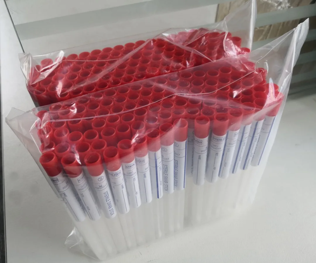 oem rayon tip oropharyngeal nylon flocked white throat swab
