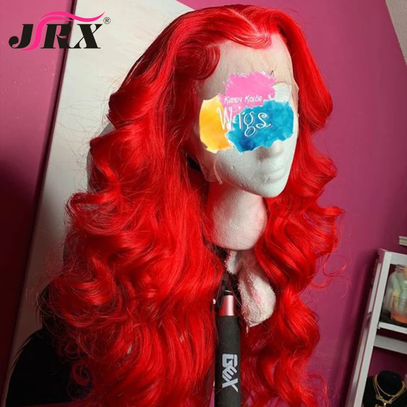 human hair red wig