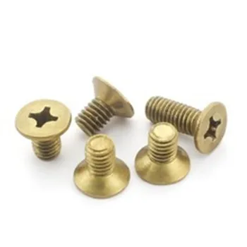 Copper Countersunk Head Cross Groove Screws Gb819 Brass Screws