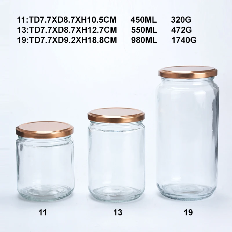 Factory High Quality Wide Mouth Storage Honey Glass Mason Jars With Screw Top Lid Buy Glass