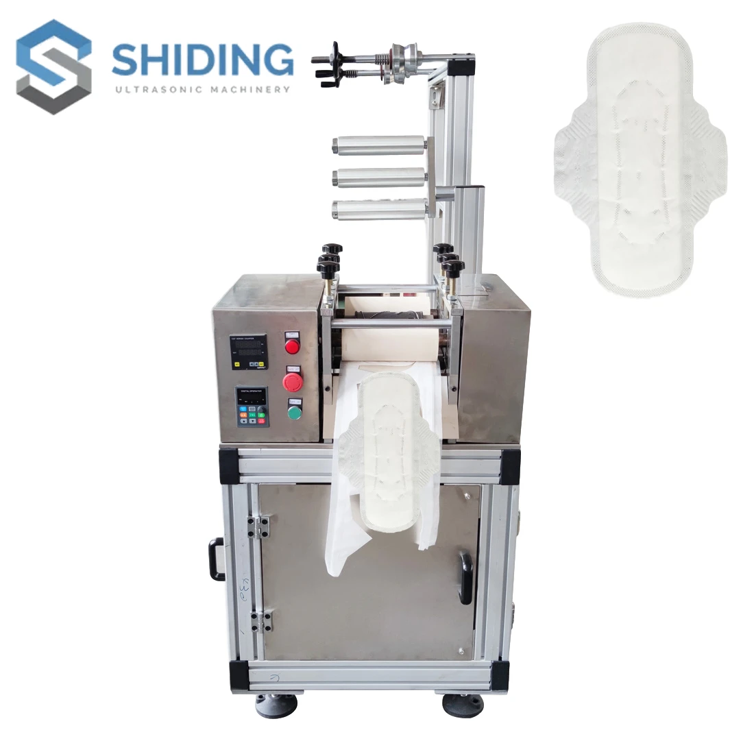 Manufacture China Low Cost Ultrasonic Sanitary Napkin Pad Making
