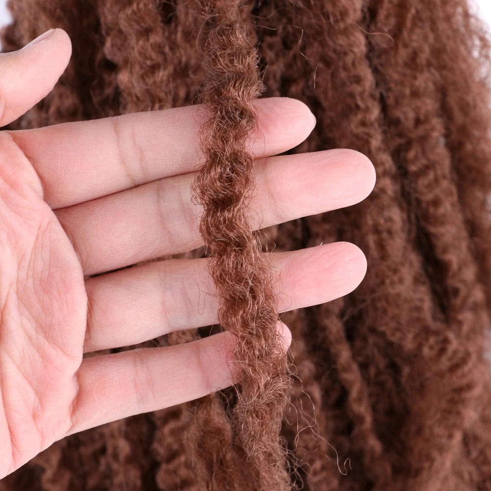 Wholesale Price Soft Synthetic Kinky Twists Crochet Braiding Hair Afro